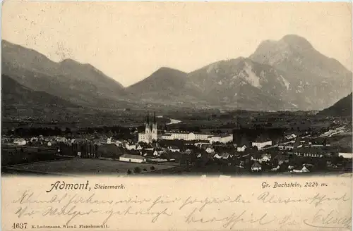 Admont und Gesäuse/Steiermark - Admont - mit gr. Buchstein -316754