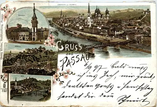 Gruss aus Passau - Litho -283856