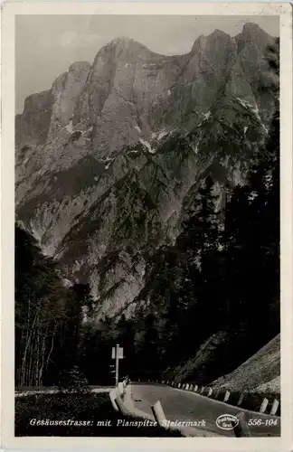 Admont und Gesäuse/Steiermark - Gesäusestrasse mit Planspitze -316836