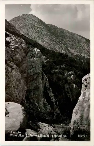 Admont und Gesäuse/Steiermark - Gesäuse: Planspitze v.d. Hesshütte gesehen -317018