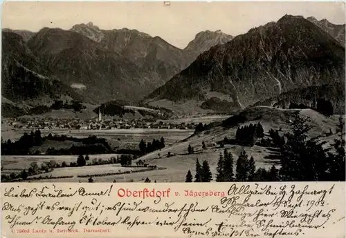 Oberstdorf/Allgäu und Umgebubung - Oberstdorf, vom Jägersberg -318724