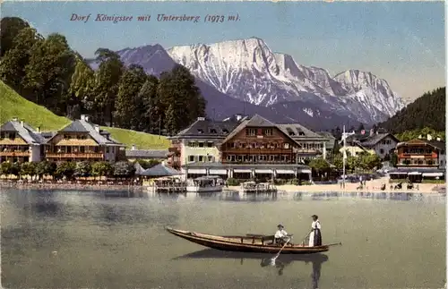 Dorf Königssee mit Untersberg -284092