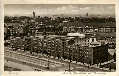 Berlin/diverse Stadtteile - Berlin, Haus des Rundfunks mit Panorama -318830