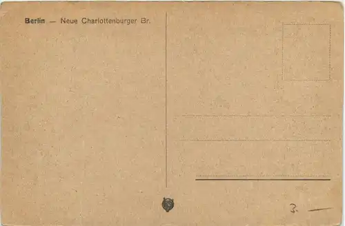 Berlin/diverse Stadtteile - Berlin, Neue Chartlottenburger Brücke -318930