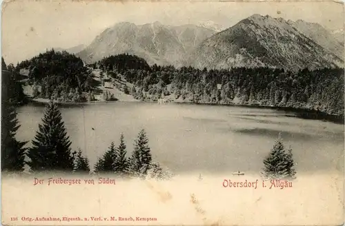 Oberstdorf/Allgäu und Umgebubung - Oberstdorf, Der Freibergsee von Süden -318800