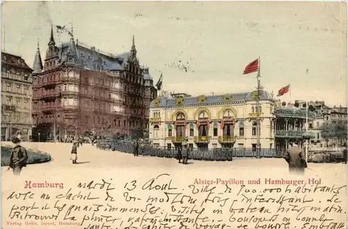 Hamburg/diverse Stadtteile - Hamburg, Alster-Pavillon und Hamburger Hof -319020