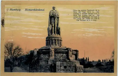 Hamburg/diverse Stadtteile - Hamburg, Bismarckdenkmal -319270