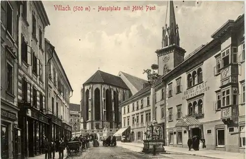 Villach/Kärnten - Villach, Hauptplatz mit Hotel Post -318220