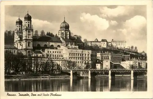 Passau/Bayern - Passau, Bischöfliche Residenz mit Dom Ostseite -319370