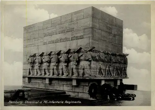 Hamburg/diverse Stadtteile - Hamburg, Ehrenmal der 76. Infanterie Regiments -319200