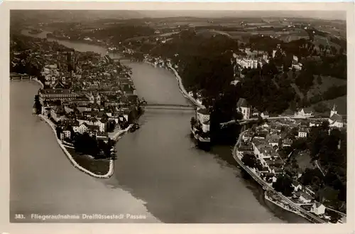 Passau/Bayern - Passau, Fliegeraufnahme -319410