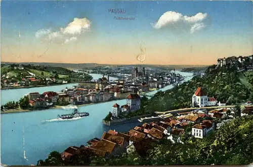 Passau/Bayern - Passau, Totalansicht -319424