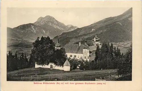 Admont: Schloss Röthelstein mit dem grossen Buchstein -318056