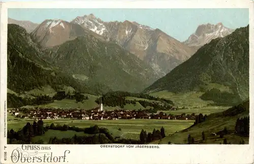 Oberstdorf/Allgäu und Umgebubung - Oberstdorf, vom Jägersberg -318748