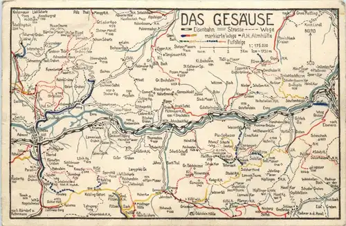 Admont und Gesäuse/Steiermark - Das Gesäuse - Karte -318506