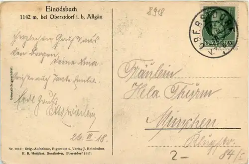 Oberstdorf/Allgäu und Umgebubung - Oberstdorf, Einödsbach -318754