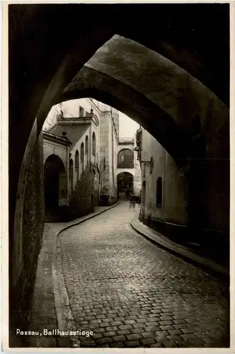 Passau/Bayern - Passau, Ballhausstiege -319604