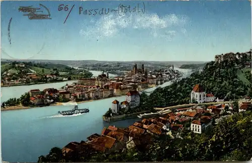 Passau/Bayern - Passau, Totalansicht -319686