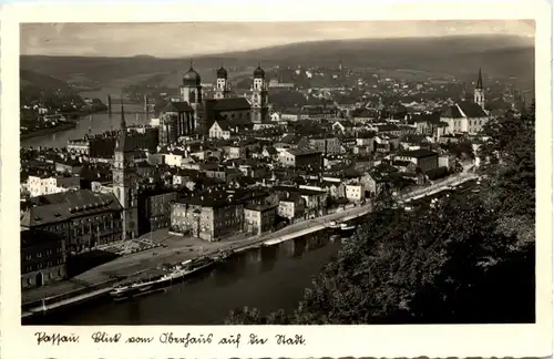 Passau/Bayern - Passau, Blick com Oberhaus -319500