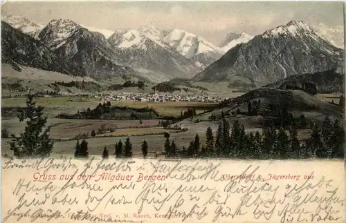 Oberstdorf/Allgäu und Umgebubung - Oberstdorf, vom Jägersberg aus -318692