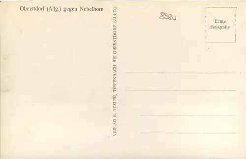 Oberstdorf/Allgäu und Umgebubung - Oberstdorf, gegen Nebelhorn -318732