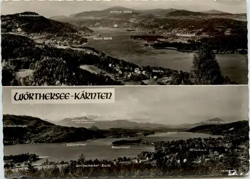 Wörthersee/Kärnten und Umgebung - Wörthersee, 2 Bilder Panorama -319786