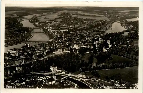 Passau/Bayern - Passau, Fliegeraufnahme -319682