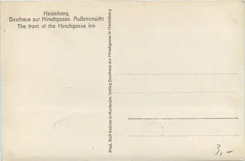 Heidelberg - Gasthaus zur Hirschgasse -284118