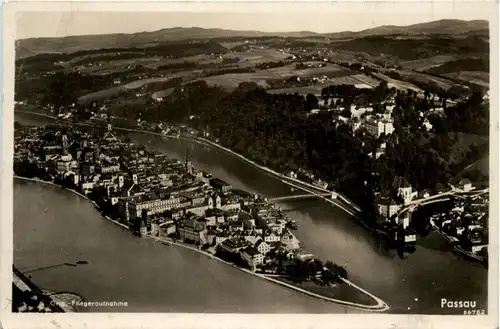 Passau/Bayern - Passau, Fliegeraufnahme -319374