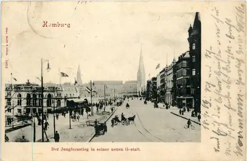 Hamburg, Jungferstieg in seiner neuen Gestalt -319172