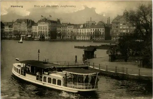 Hamburg/diverse Stadtteile - Hamburg, Blick auf den Neuen Jungferstieg -319166