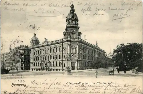 Hamburg, Oberpostdirektion am Stephansplatz -318962