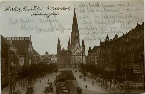 Berlin-Charlottenburg - Hardenbergstrasse und K.W. Gedächtnis Kirche -320348