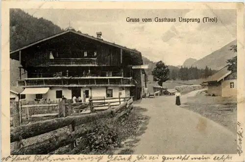 Gruss vom Gasthaus Ursprung Tirol, Besitzer: Anna Scharmann -313190