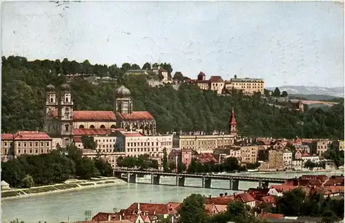 Passau/Bayern - Passau, Innseite mit Dom und Feste Oberhaus -319676
