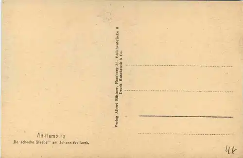 Alt-Hamburg, De scheebe Steebel am Johannesbollwerk -320548