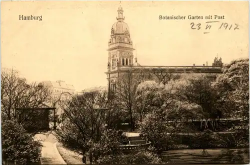 Hamburg/diverse Stadtteile - Hamburg, Botanischer Garten mit Post -319262