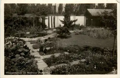 Berlin-Charlottenburg - Sommerblumen am Funkturm 1935 -320426