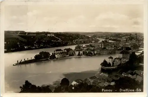 Passau/Bayern - Passau, Fliegeraufnahme -319668