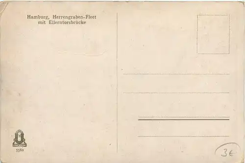 Hamburg/div. Stadtteile - Herrengraben-Fleet mit Ellertorsbrücke -320730