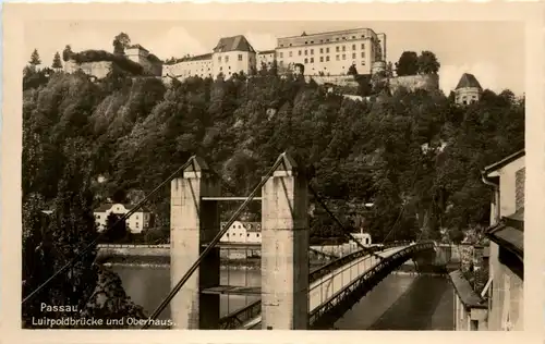 Passau/Bayern - Passau, Luitpoldbrücke und Oberhaus -319362