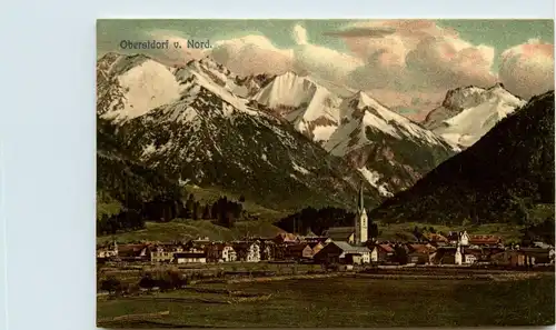 Oberstdorf/Allgäu und Umgebubung - Oberstdorf, v.Norden -318678