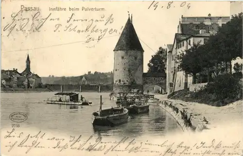 Passau/Bayern - Passau - Innfähre beim Pulverturm -320810