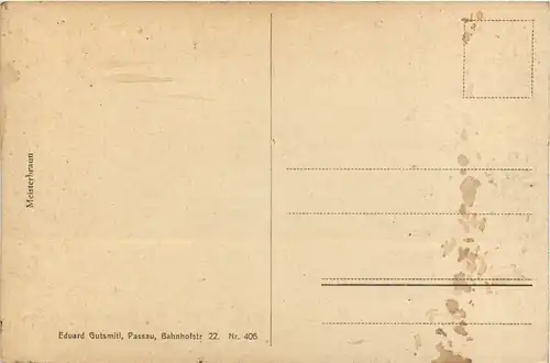 Passau/Bayern - Passau, Der Pulverturm am Inn-Ufer -319754