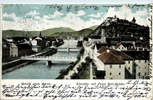 Graz/Steiermark - Graz, Albrechts- und Franz Karl-Brücke -313684