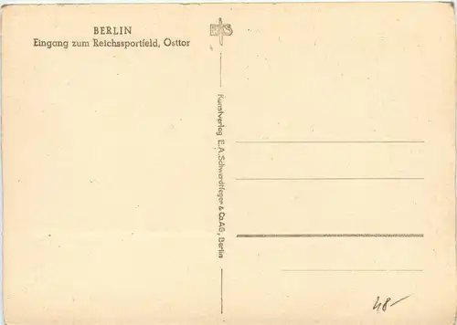 Berlin/div.Stadtteile - Berlin, Reichssportfeld , Eingang Osttor -320140