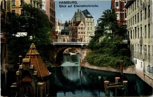 Hamburg/div. Stadtteile - Blick auf Ellerntorbrücke -320726