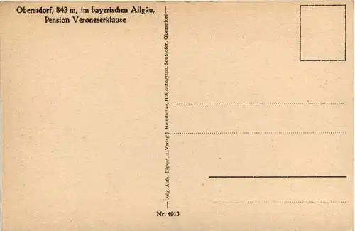 Oberstdorf/Bayern und Umgebung - Oberstdorf, Pension Veroneserklause -319914