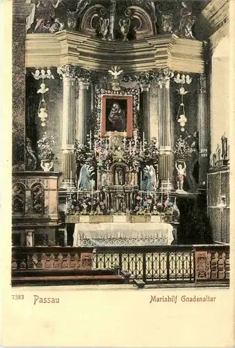 Passau/Bayern - Passau - Mariahilf Gnadenaltar -320786