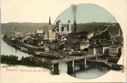 Passau/Bayern - Panorama von der Ries -321224